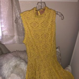 City Studio crotchet dress